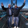 Bill, Francisco on the top of the Harbor Bridge